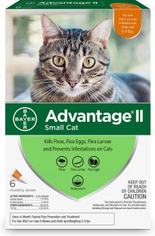 Advantage II For Cats Under 9 lbs 6 Pack